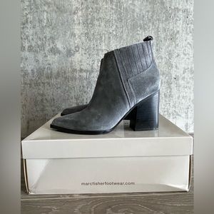 Marc Fisher Grey Suede Ankle Boots